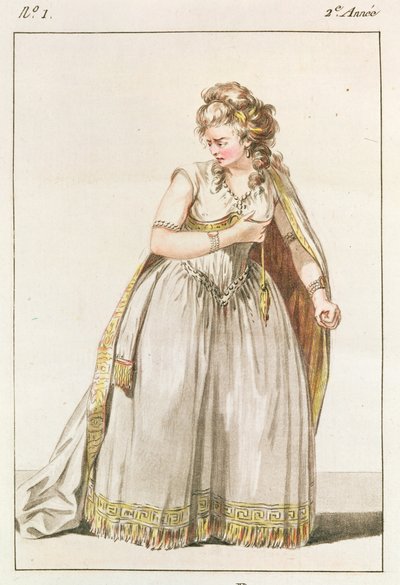 Costume of Madame Vestris in the Role of Pauline in Polyeucte, Act IV, 1786 by French School